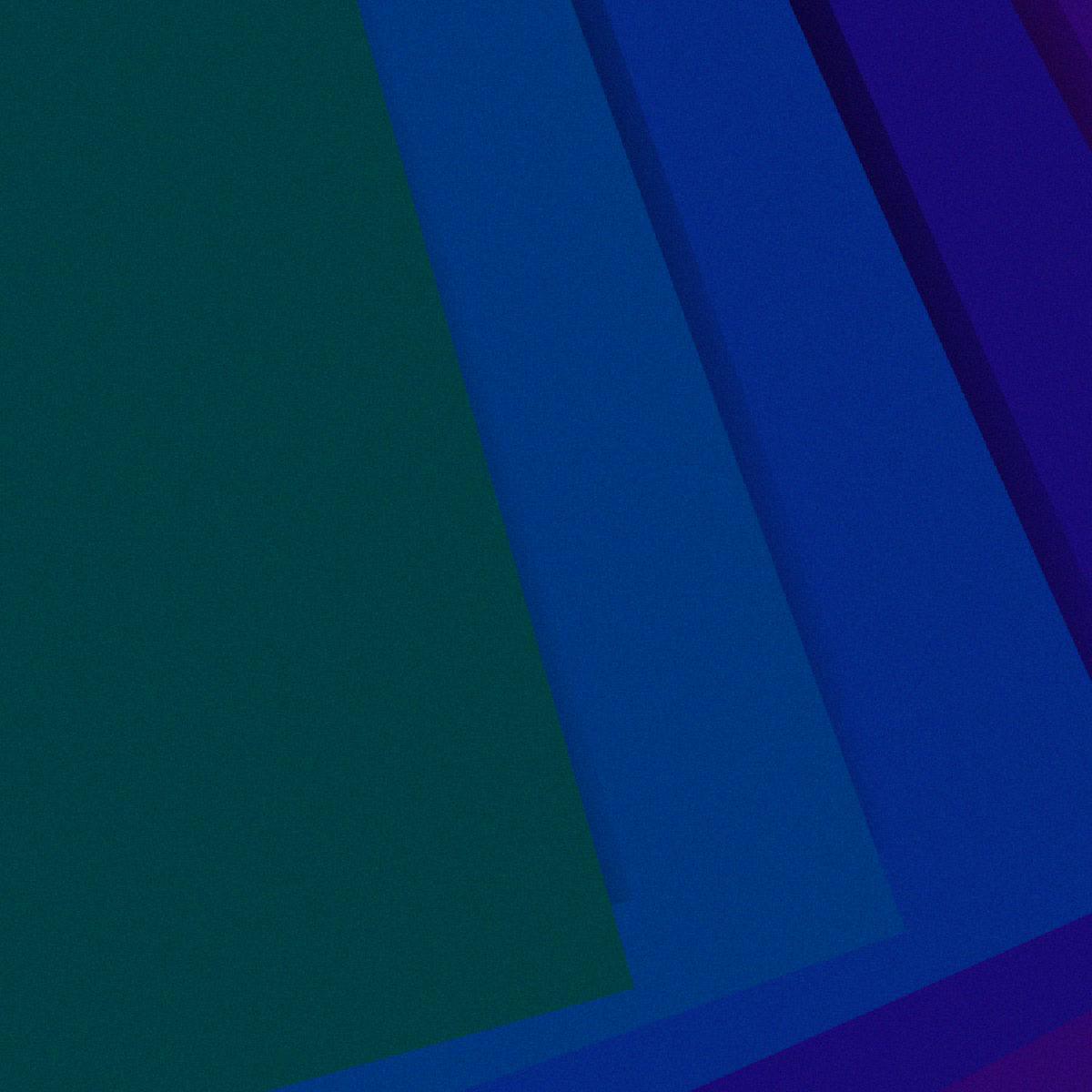 Waves of shaded color, interrupted at regular intervals by hard edges