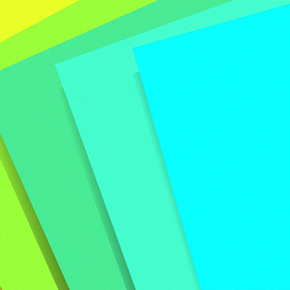 Waves of shaded color, interrupted at regular intervals by hard edges