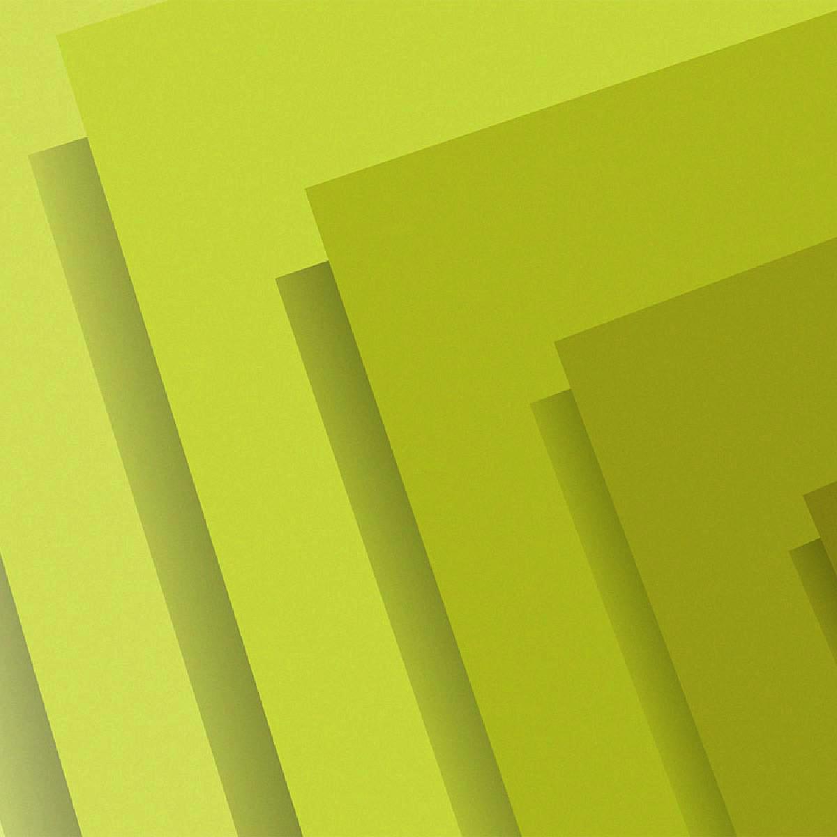 Waves of shaded color, interrupted at regular intervals by hard edges