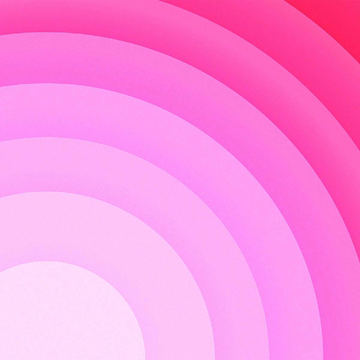 Waves of shaded color, interrupted at regular intervals by hard edges