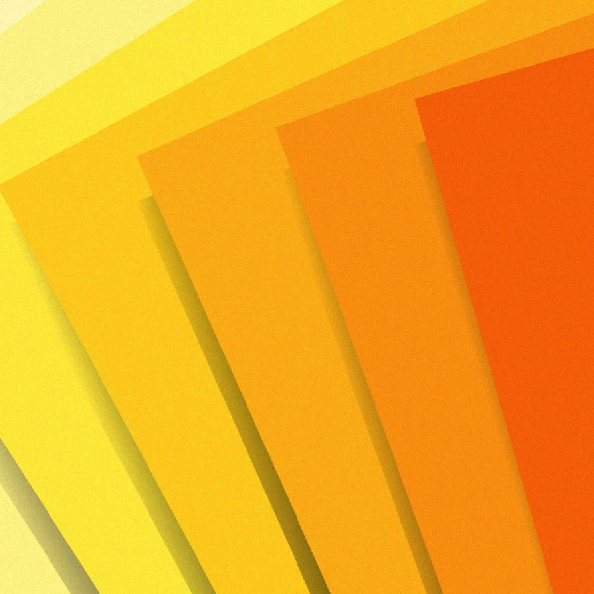 Waves of shaded color, interrupted at regular intervals by hard edges