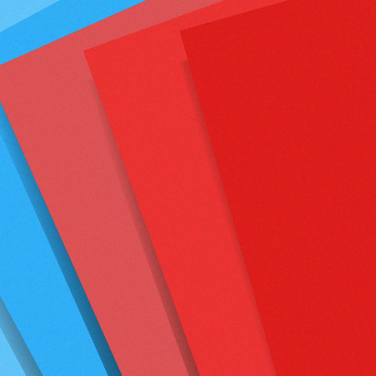 Waves of shaded color, interrupted at regular intervals by hard edges